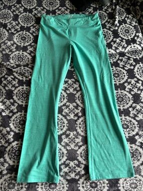 Lands' End Teal Girls Flare Leggings